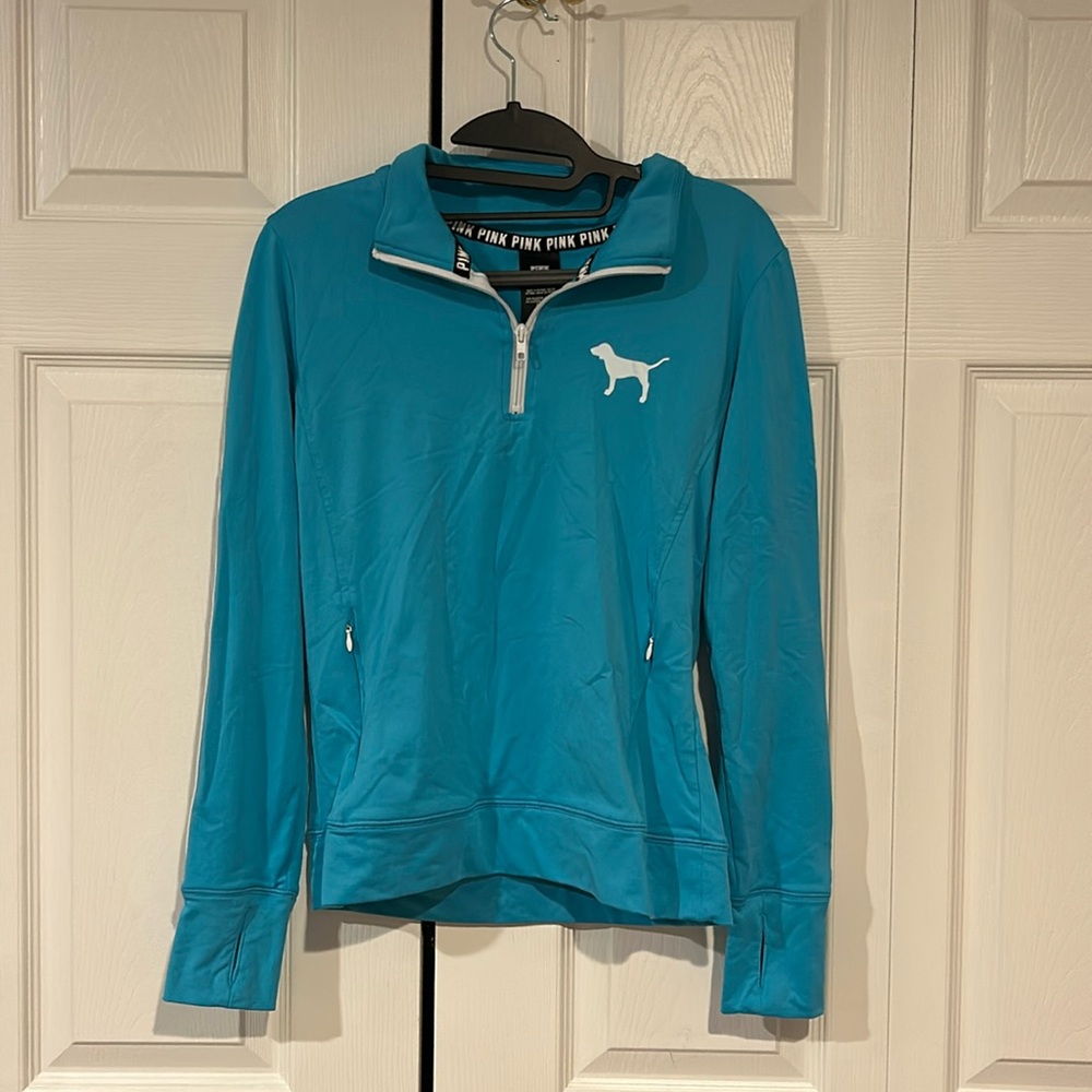 PINK 1/4 Zipup Sweatshirt